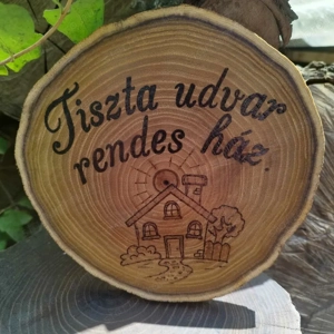 Egyedi, kézzel készített fa gravírozás - kép 5