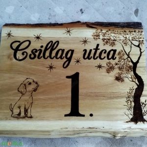 Egyedi, kézzel készített fa gravírozás - kép 2