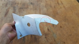 Kymco People s 125 - 200 kormányidom első fehér sérült - kép 2