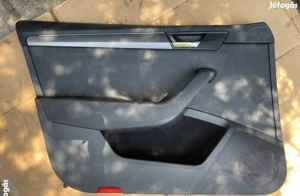 Skoda Superb III balos jobbos első hátsó ajtókárpit hibátlan fekete posta megoldható Ár db - kép 5