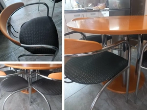 Német faasztal 6 székkel top állapotban - kép 4