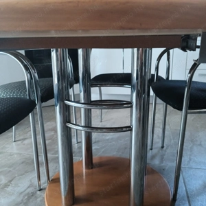 Német faasztal 6 székkel top állapotban - kép 7