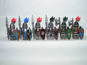 Lego Castle figurák Classic Castle Crusader Wolfpack Fright Knight Forestman Black Falcon katonák 6d - kép 6