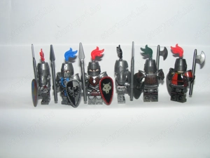 Lego Castle figurák Classic Castle Crusader Wolfpack Fright Knight Forestman Black Falcon katonák 6d - kép 5