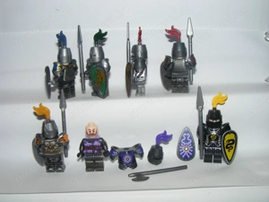 Lego Castle figurák Fantasy Era Royal Knight Gryffindor Bear Falcon Dragon katona 7db ÚJ - kép 8