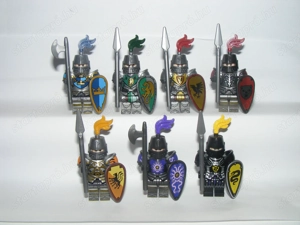 Lego Castle figurák Fantasy Era Royal Knight Gryffindor Bear Falcon Dragon katona 7db ÚJ - kép 7