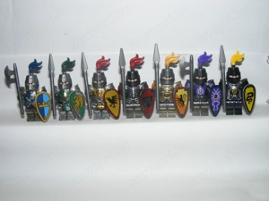 Lego Castle figurák Fantasy Era Royal Knight Gryffindor Bear Falcon Dragon katona 7db ÚJ - kép 5