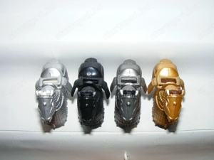 Lego Castle figurák állatok Ló lovak állat páncélos harci ló + fejvédő 4db ÚJ - kép 5