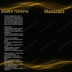  BEMER ÉRTERÁPIA,sejtmegújító,regeneráló,fájdalomcsillapító, gyulladáscsökkentő hatású 