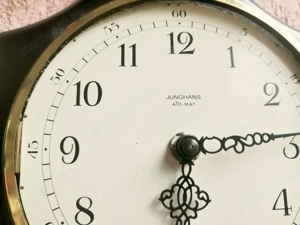 Junghans elemes fali óra fa házban, festett dekorációval - kép 3