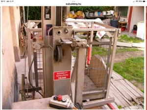 Eladó egyenes pályás felvonó,építőipari felvonó eladó - kép 4