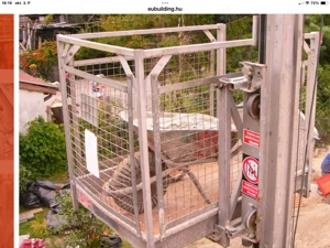 Eladó egyenes pályás felvonó,építőipari felvonó eladó - kép 5