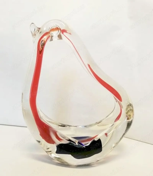 Öntött üveg madárforma modern szobor. Prodcomplex Tirgu Mures Marosvásárhely