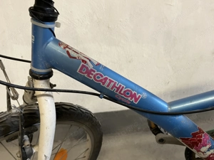 Decathlon 20" as kék gyerek kerékpár, váltós - kép 2