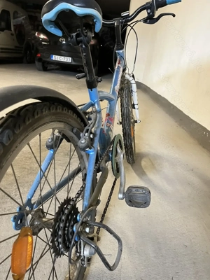 Decathlon 20" as kék gyerek kerékpár, váltós - kép 5