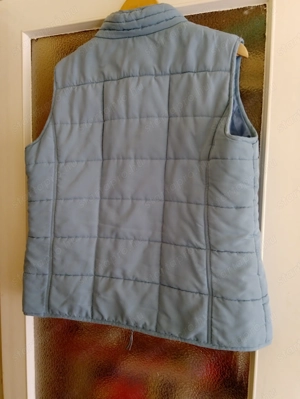 Takko-s női ujjatlan dzseki, mellény türkizkék színű 44-es méret XXL, használt de jó állapotú  - kép 5