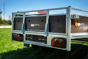 Új SEBAL - FF-250 fa oldalfalas utánfutó + extra heggesztett korláttal - kép 6