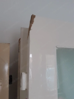 Beltéri ajtólap 87x199cm üveges falcos balos zárral kilinccsel - kép 4