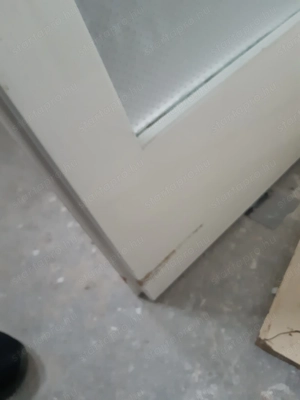 Beltéri ajtólap 87x199cm üveges falcos balos zárral kilinccsel - kép 3