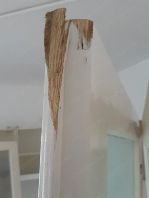 Beltéri ajtólap 87x198,5cm üveges falcos jobbos zárral kilinccsel - kép 4