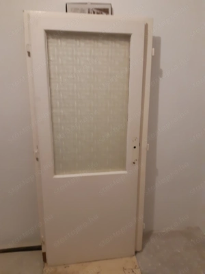 Beltéri ajtólap 77x194cm üveges falcos jobbos - kép 2