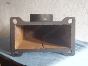 Vinyisztó orosz (szovjet) öntvény kazánhoz füst kimenő, kémény csonk - kép 2