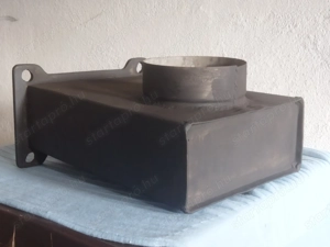 Vinyisztó orosz (szovjet) öntvény kazánhoz füst kimenő, kémény csonk - kép 3