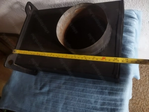 Vinyisztó orosz (szovjet) öntvény kazánhoz füst kimenő, kémény csonk - kép 7