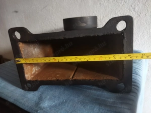 Vinyisztó orosz (szovjet) öntvény kazánhoz füst kimenő, kémény csonk - kép 8