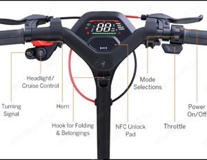 elektromos roller Segway KickScooter P100 - kép 3