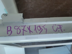 Beltéri ajtólap 87x195cm üveges falcos balos - kép 3