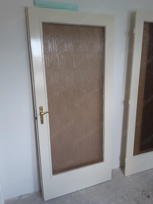 Beltéri ajtólap 86,5x195cm üveges falcos balos - kép 2