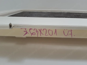 Beltéri ajtólap kétszárnyú 63x201cm üveges falcos jobbos - kép 4