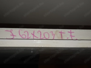 Ajtó teli tok nélkül 62x200cm fehér balos jobbos falcos zárral kilinccsel - kép 5