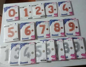 Üzletbezárás miatt SZÁM fólia lufi készlet eladó, ÚJ! - kép 7