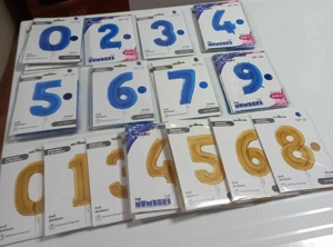 Üzletbezárás miatt SZÁM fólia lufi készlet eladó, ÚJ! - kép 8