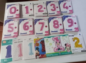 Üzletbezárás miatt SZÁM fólia lufi készlet eladó, ÚJ! - kép 5