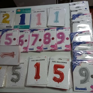 Üzletbezárás miatt SZÁM fólia lufi készlet eladó, ÚJ! - kép 4