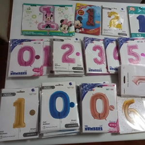 Üzletbezárás miatt SZÁM fólia lufi készlet eladó, ÚJ! - kép 3