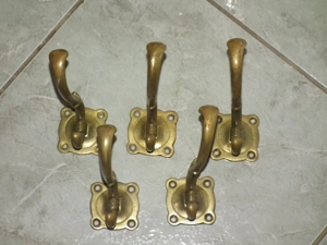 Régi réz fogasok két ágú 5 db egyben - kép 2