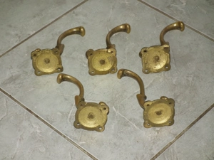 Régi réz fogasok két ágú 5 db egyben - kép 5