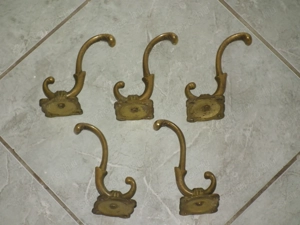 Régi réz fogasok két ágú 5 db egyben - kép 4