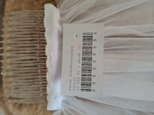 70 cm szatén szegélyes fátyol - kép 2