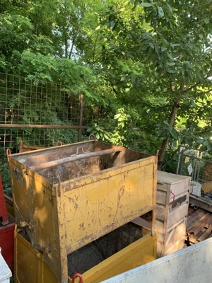 Konténer, nyitható sittes konténer - kép 2