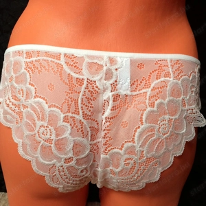 Gyönyörű virág csipke bugyi fehérnemű S méret  - kép 3