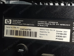 HP L1740 LCD monitor 17" forgatható jól működő - kép 4