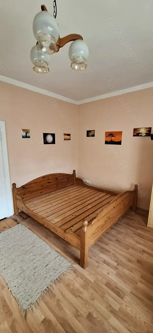 Fenyőfa franciaágy 2 x 2 m eladó - kép 2