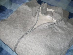 Cipzáros pamut pulóver kardigán S M méret - kép 4