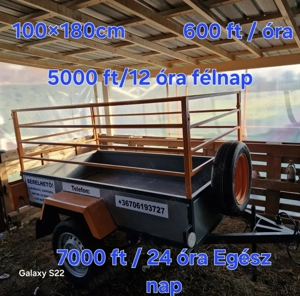 Utánfutó -Autó-Tréler-Lakókocsi Bérelhető - kép 2