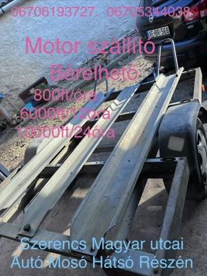 Utánfutó -Autó-Tréler-Lakókocsi Bérelhető - kép 8